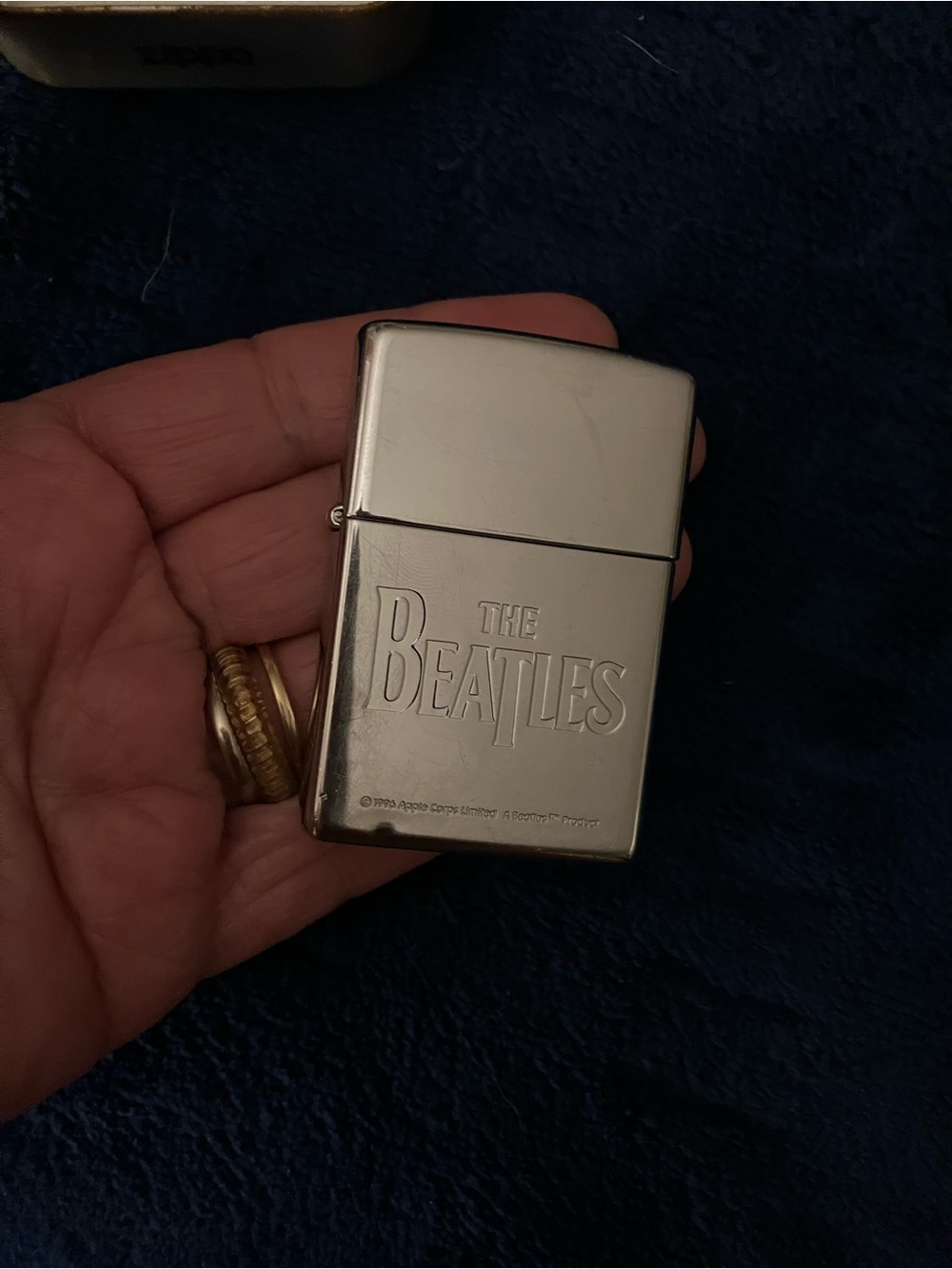 The Beatles Brushed Silver Metal Lighter - Zippo Style